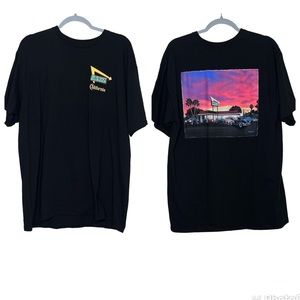 In N Out Burger California Graphic Tee Shirt Mike Rider Classic Cars Sunset